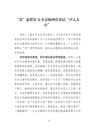 “真”意贯穿 让全会精神在基层“声入人心”.docx