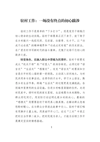 驻村工作：一场没有终点的初心跋涉.docx