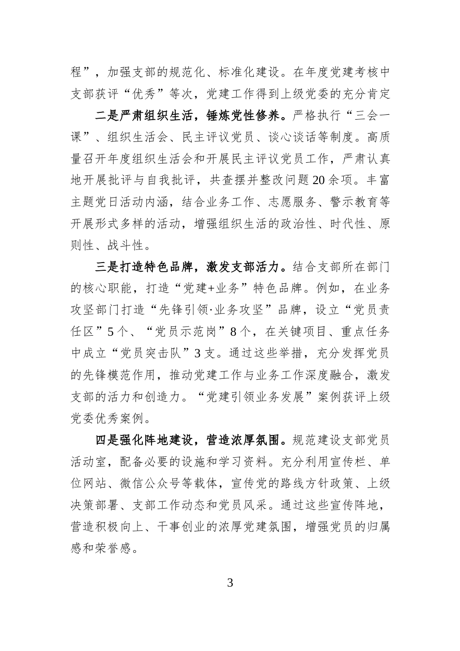 2025年度基层党支部书记抓基层党建工作述职.docx_第3页