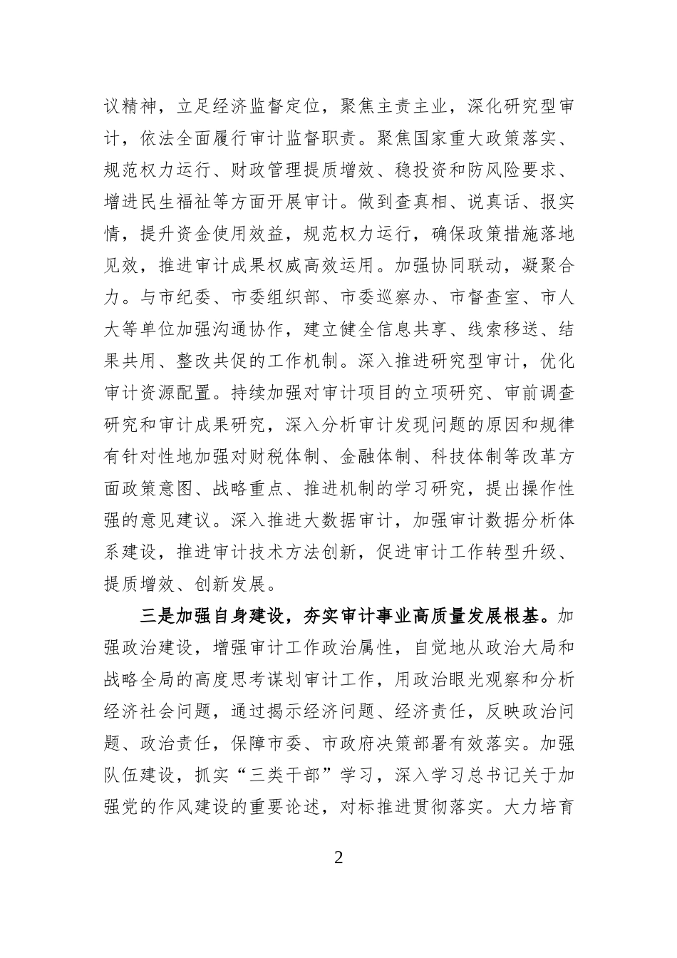 XX市审计局2026年工作计划.docx_第2页